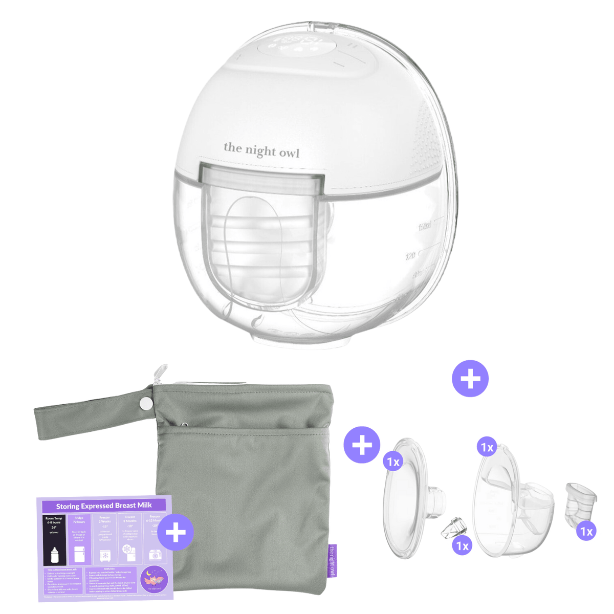 (PREORDER) *NEW* Mumma Owl Wearable Breast Pump Starter Kit 15 lev The Night Owl