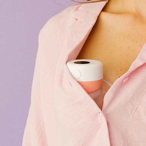 Original V2 Wearable Breast Pump - 12 levels - Pink - The Night Owl