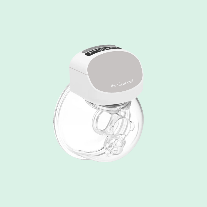 Preorder - Baby Owl V2 Wearable Breast Pump - 9 Levels The Night Owl Single Pump Image of a Wearable Breast Pump: Innovative wearable hands free breast pump designed for hands-free, portable breast pump use by The Night Owl. This Wearable portable breast pump is perfect for busy mums - Wearable Breast Pump