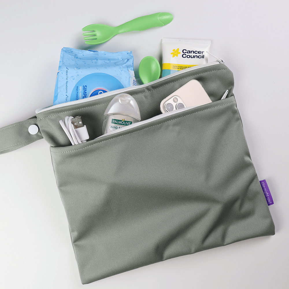 Twin Carry Pouch - Grey - The Night Owl