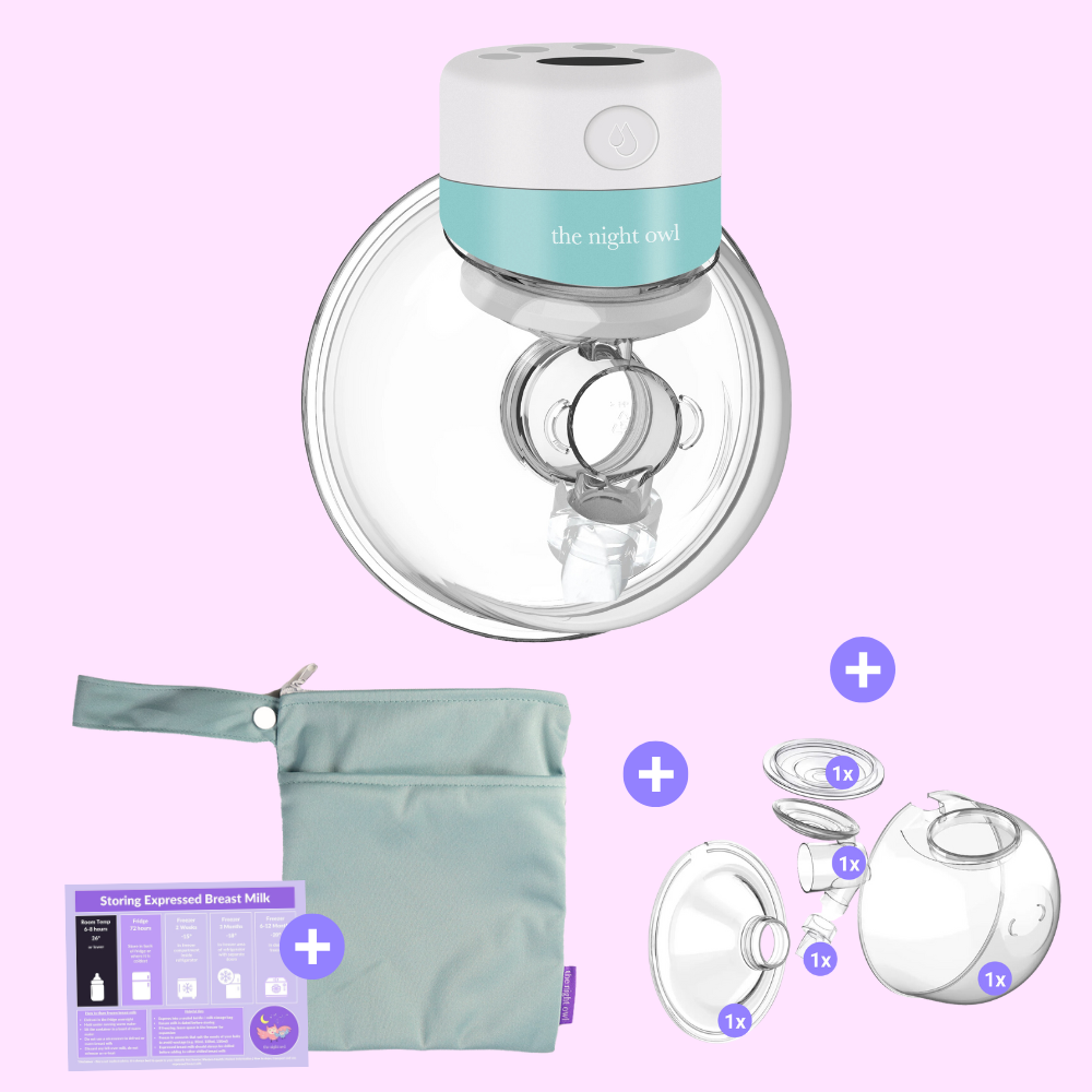 Original Night Owl V2 - Single Starter Kit - 12 levels - The Night Owl- Wearable Breast Pump - Breast Pump - Hands Free Breast Pump - Portable Breast Pump - Wearable Breast Pump