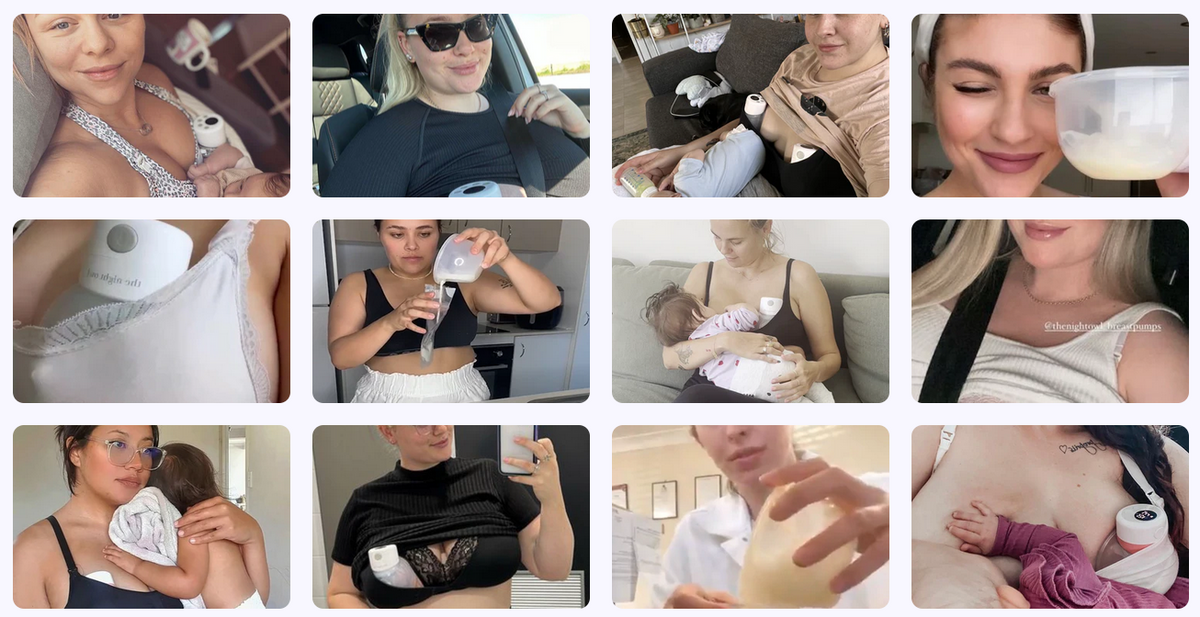 Night Owl wearable breast pump in everyday life